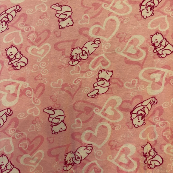 Vintage The Disney Catalog Winnie The Pooh Dress With Pockets Sz XL Pink - Picture 6 of 9